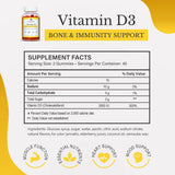 Side view of Salaam Nutritionals Vitamin D3 gummies bottle
