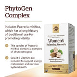 Side view of Solgar Women's Balancing Formula bottle