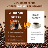 Side view of TAOTERS Mushroom Coffee Blend packaging
