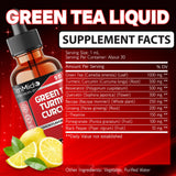 Side view of Tenmido Green Tea Extract Liquid Drops packaging