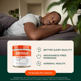 Side view of The Genius Brand Sleep AID capsules