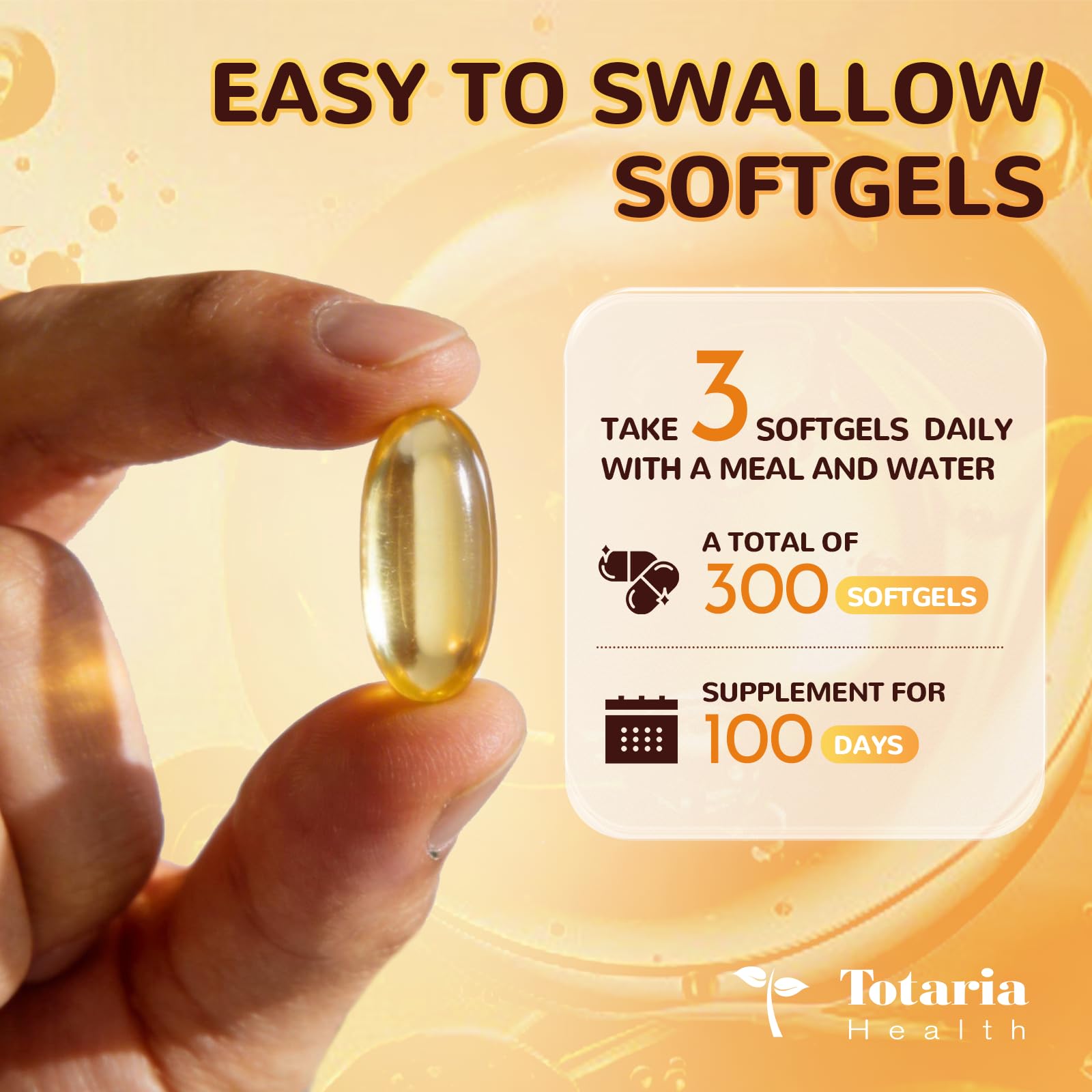 Side view of Totaria Aged Garlic Capsules bottle