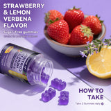 Side view of Totaria Cortisol Gummies bottle