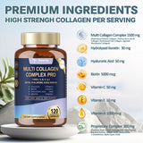 Side view of Totaria Multi Collagen Complex bottle