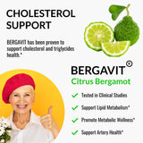 Side view of UpNourish Citrus Bergamot Softgel bottle