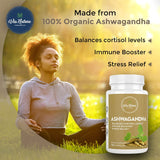 Side view of Via Natura Organics Organic Ashwagandha bottle