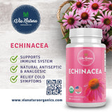 Side view of Via Natura Organics Organic Echinacea Capsules