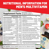 Side view of WHOLE WORLD WELLNESS Men's Multivitamin bottle