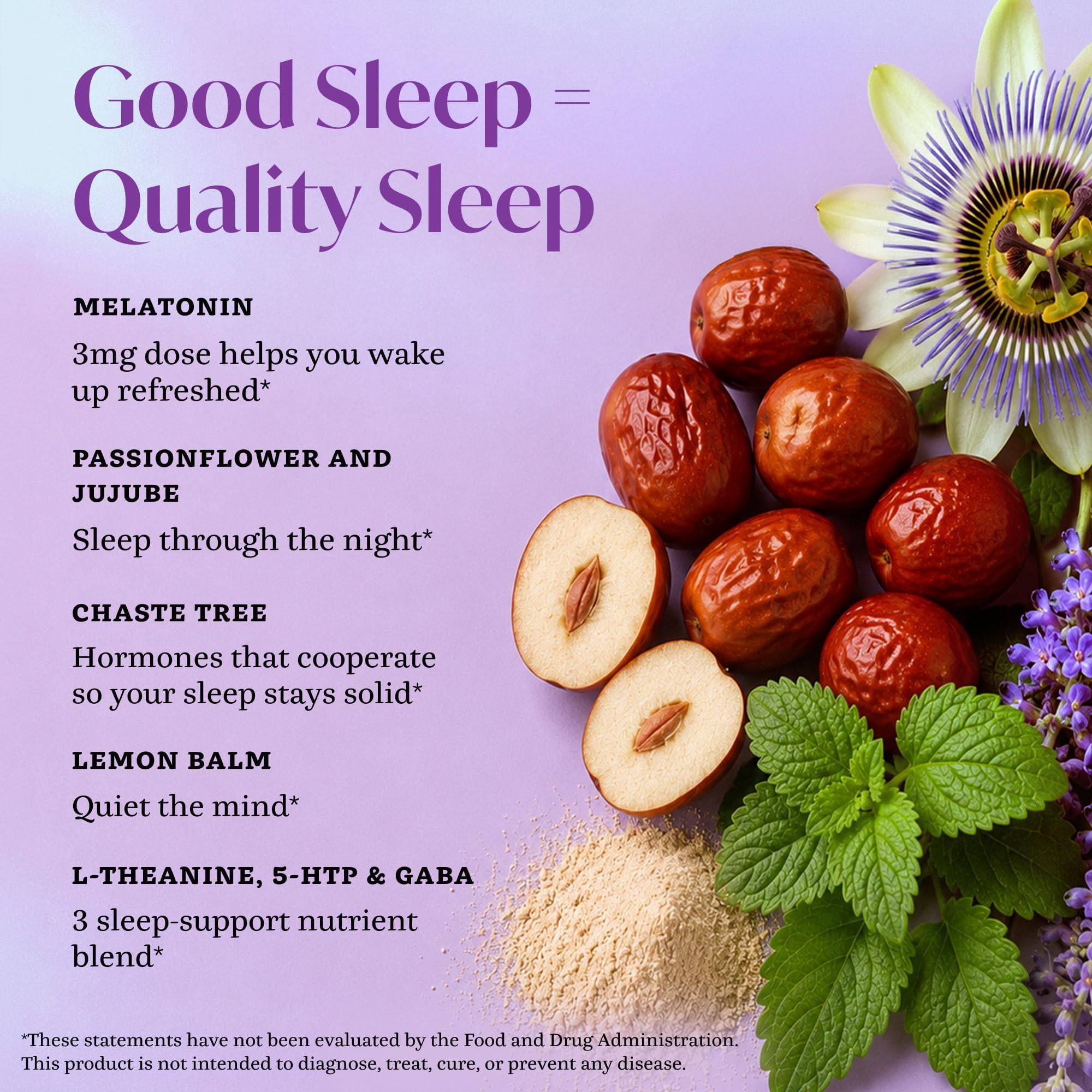 Side view of Winged Wellness Sleepyhead Gummies bottle