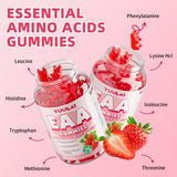 Side view of YUULAI Essential Amino Acids Gummies bottle