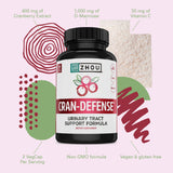 Side view of ZHOU Cranberry Supplement bottle