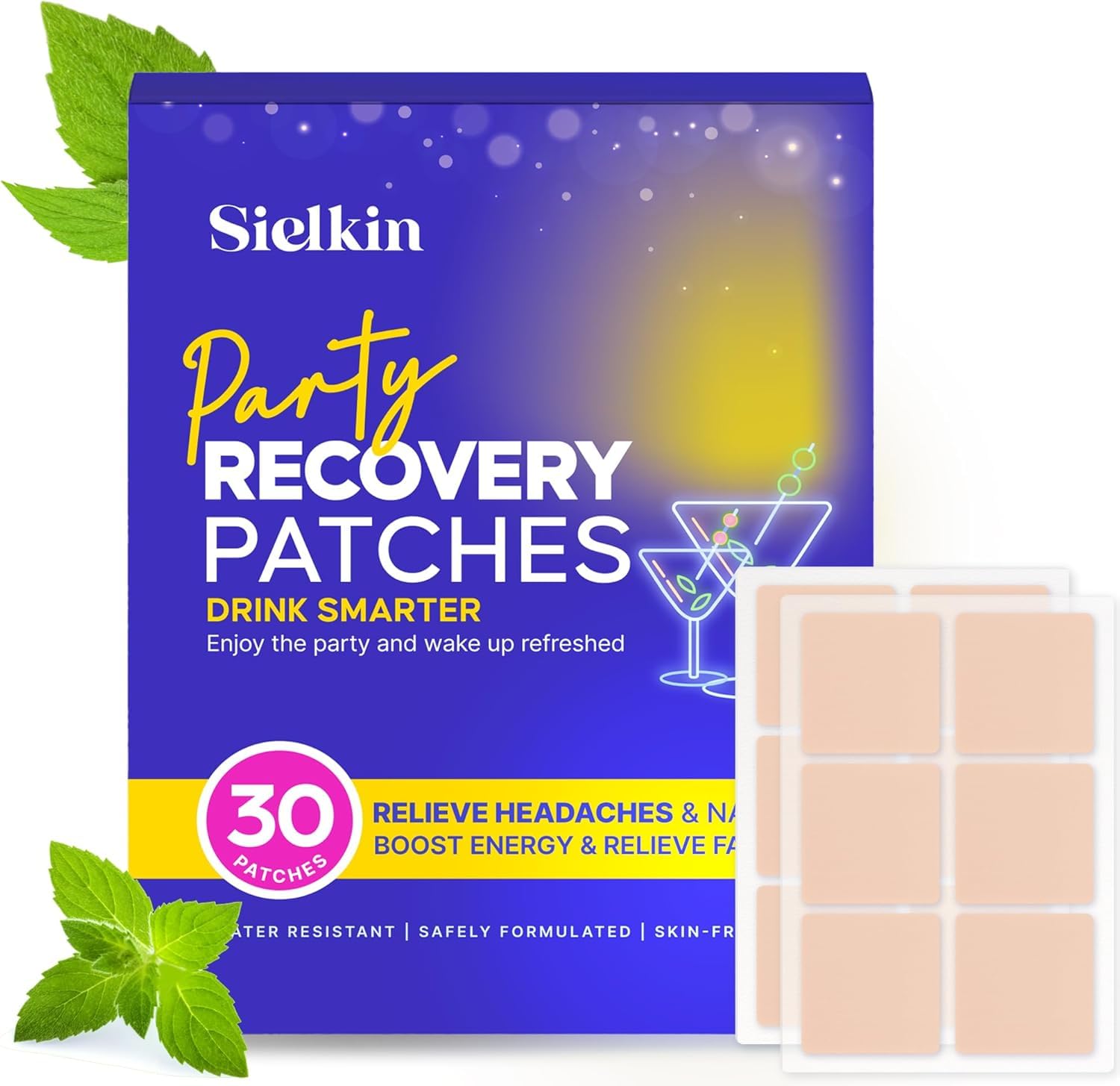 Sielkin use Patches front view with packaging