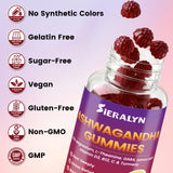 Sieralyn Ashwagandha Gummies serving suggestion with two gummies