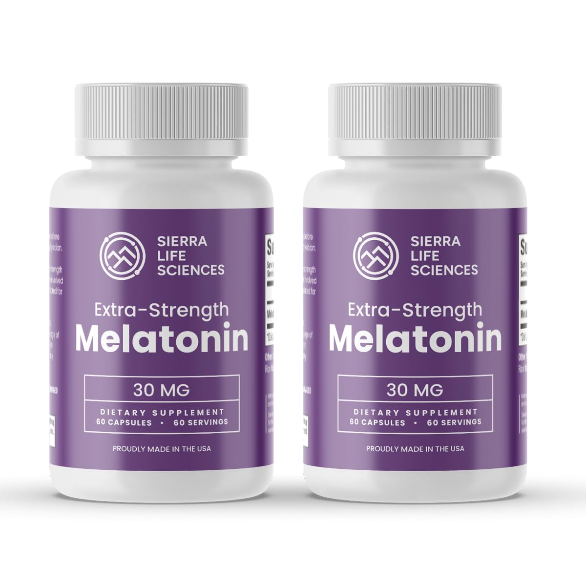 SIERRA LIFE SCIENCES Melatonin 30mg Extra Strength capsule front view