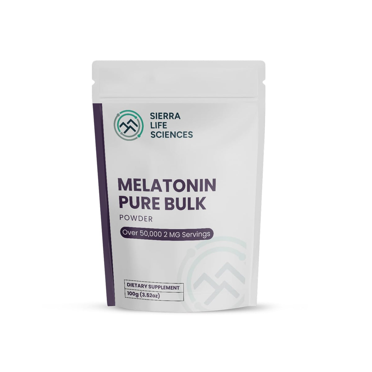 SIERRA LIFE SCIENCES Melatonin Powder 100g front view
