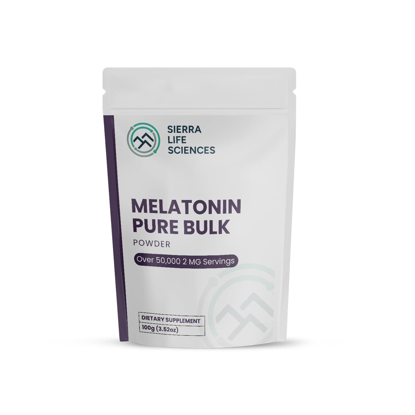 SIERRA LIFE SCIENCES Melatonin Powder 100g front view