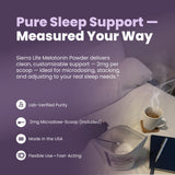 SIERRA LIFE SCIENCES Melatonin Powder packaging