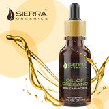 Sierra Organics Oregano Oil 79g bottle with measuring drops
