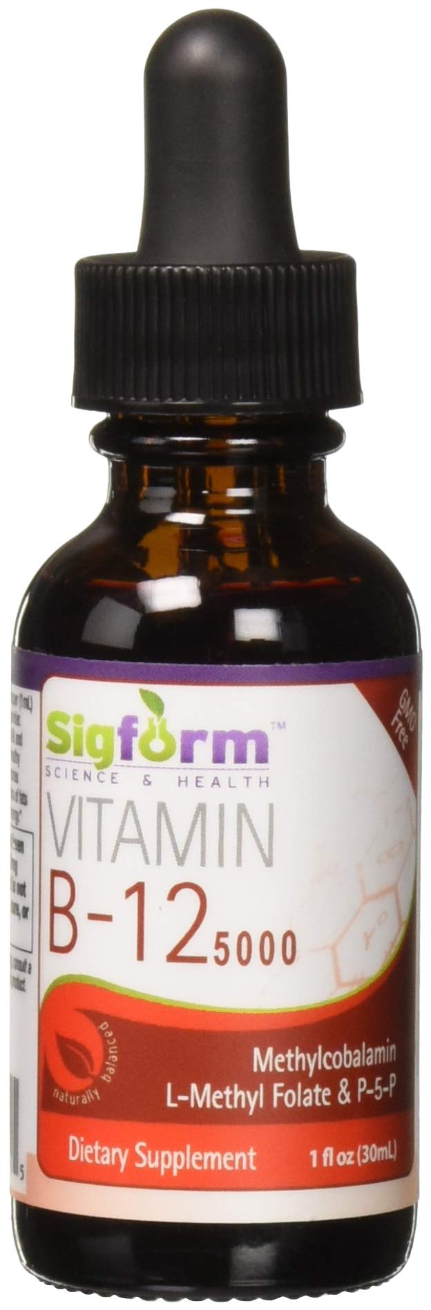 SIGFORM Vitamin B12 5000 Sublingual 1 Oz front view