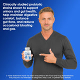 SigmaBiotics Probiotic Supplement capsules on a wooden table