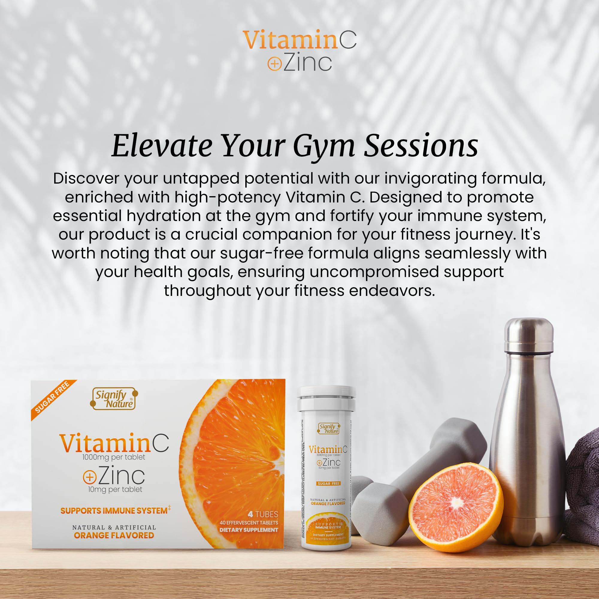 SIGNIFY NATURE Vitamin C 1000mg with Zinc nutritional information