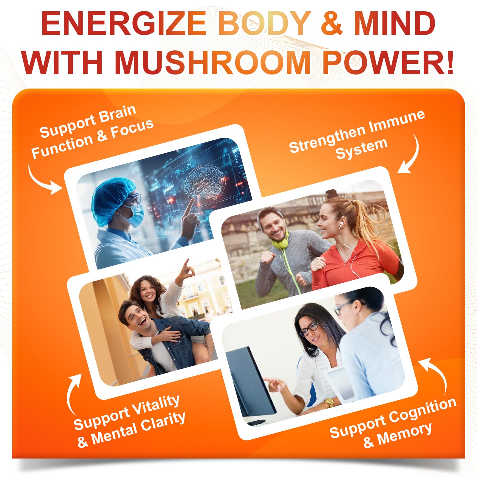 SIGNILIFE 10-in-1 Mushroom Supplement Softgels back view