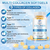 SIGNILIFE Collagen Softgels displayed on a wooden table