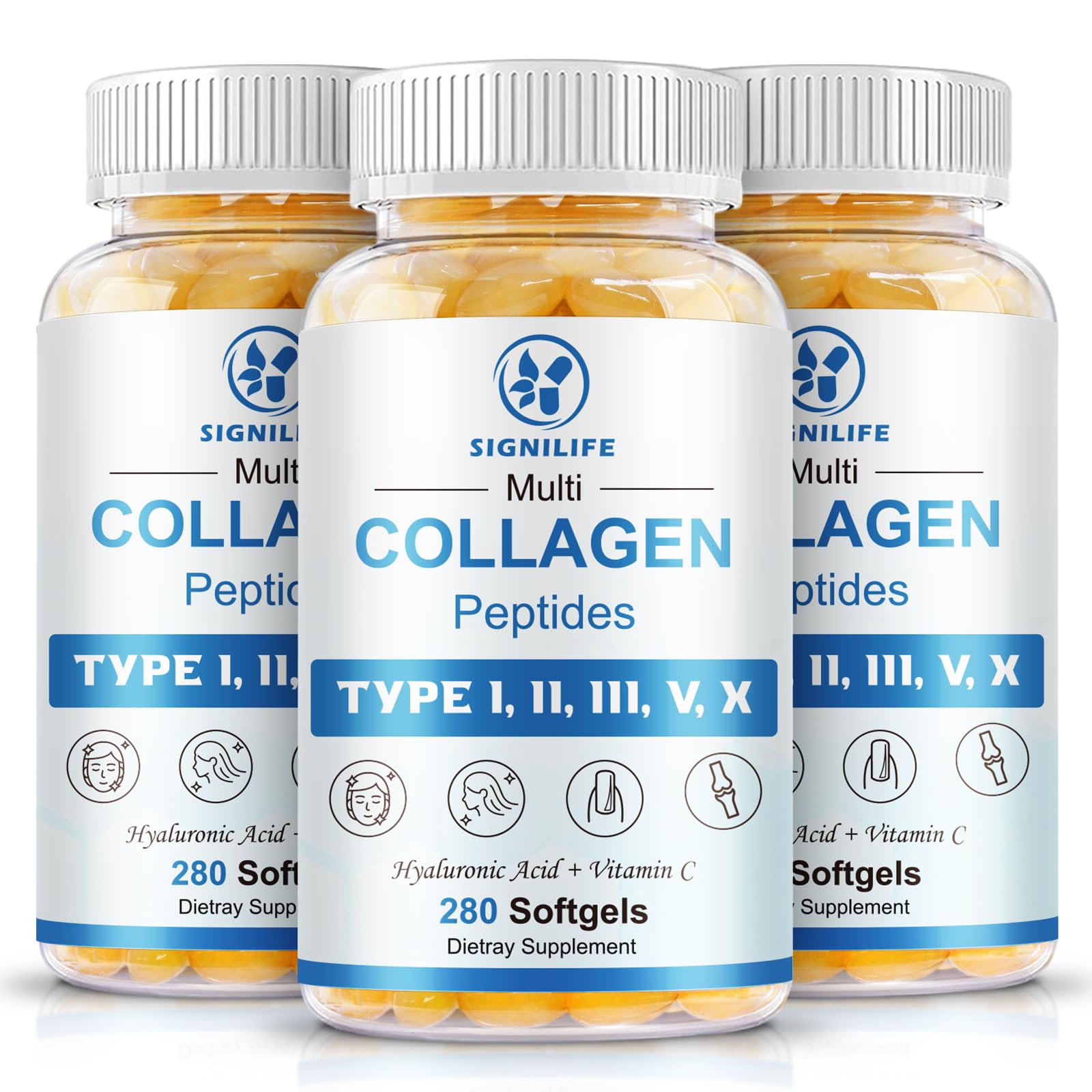 SIGNILIFE Collagen Softgels front view with packaging