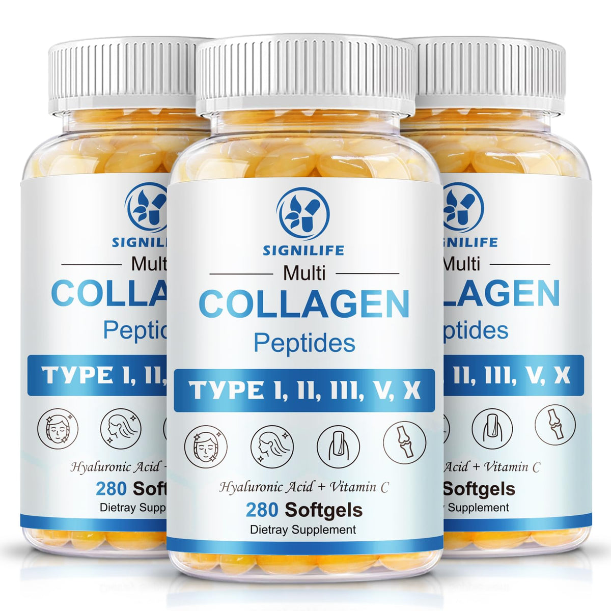 SIGNILIFE Collagen Softgels front view with packaging