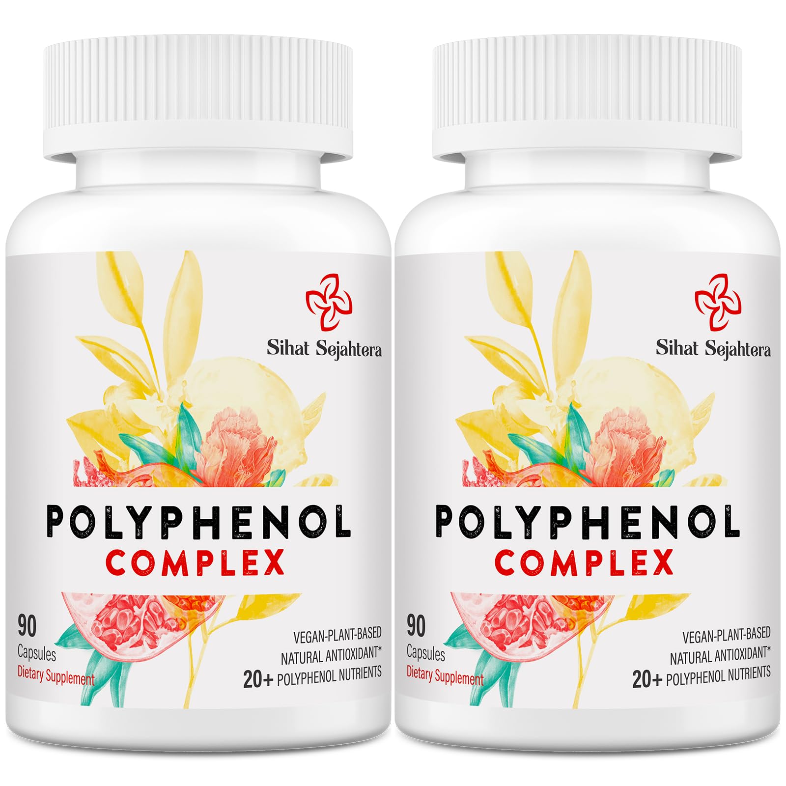 Sihat Sejahtera Polyphenols Supplement bottle front view