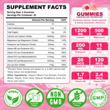 Sijigood Calcium Citrate Gummies on a wooden table with fresh strawberries