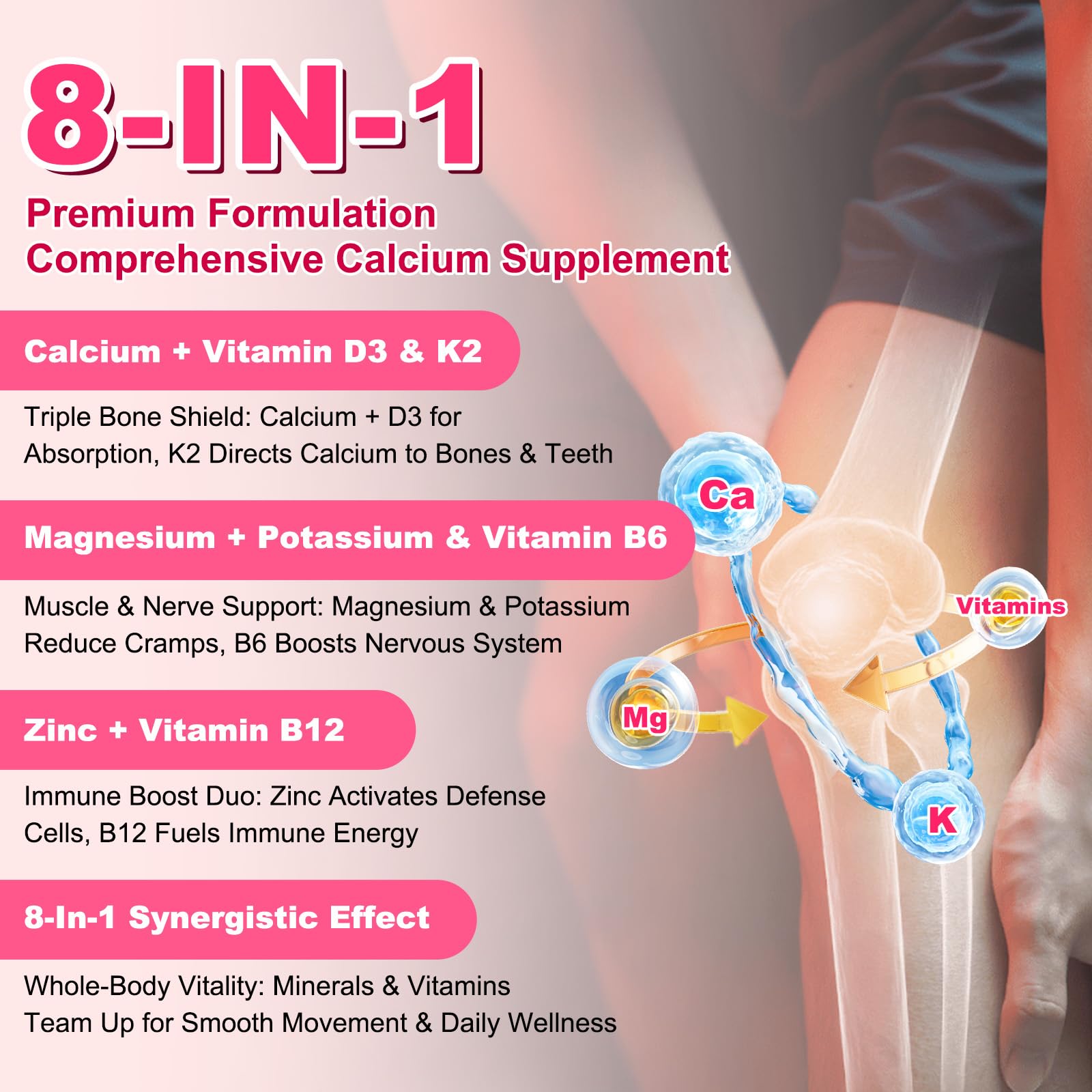 Sijigood Calcium Citrate Gummies side view with label details
