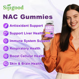 Sijigood NAC Gummies blueberry flavour close-up