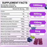 Sijigood NAC Gummies ingredients list on packaging