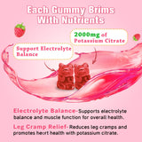Sijigood Potassium Gummies raspberry flavour close-up