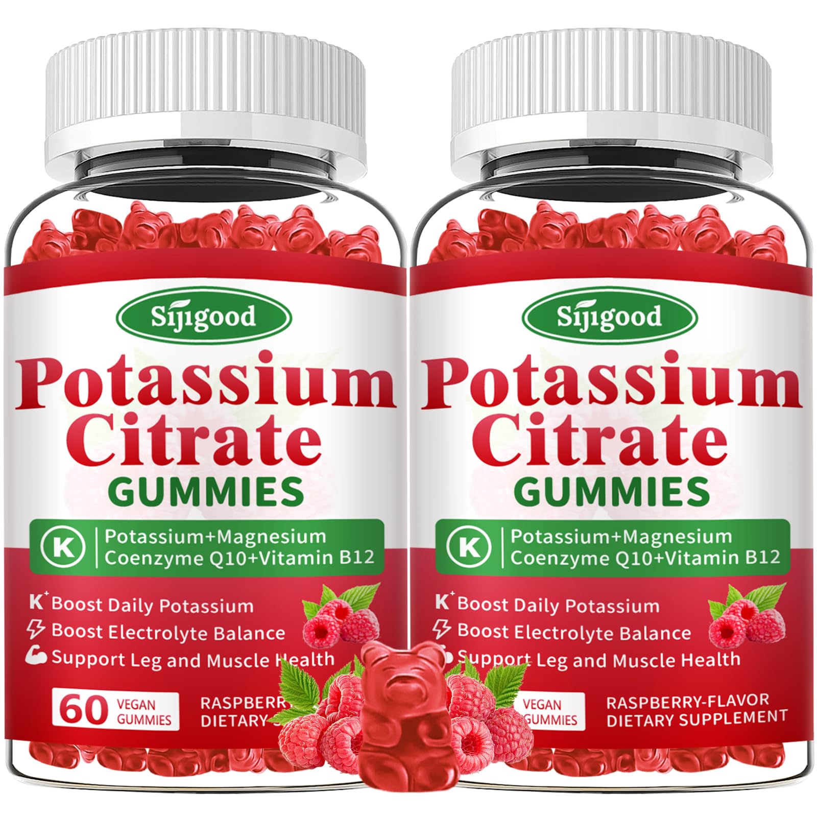 Sijigood Potassium Supplement Gummies front view packaging
