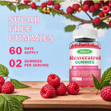 Sijigood Resveratrol Gummies lifestyle scene with fresh raspberries
