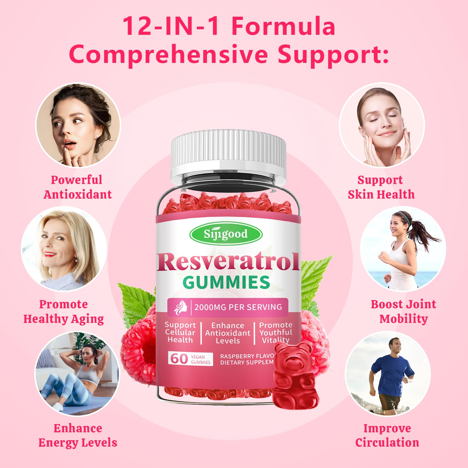 Sijigood Resveratrol Gummies nutritional information