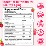 Sijigood Resveratrol Gummies showing raspberry flavour