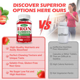 Sijigood Vegan Iron Gummies back view with ingredient list