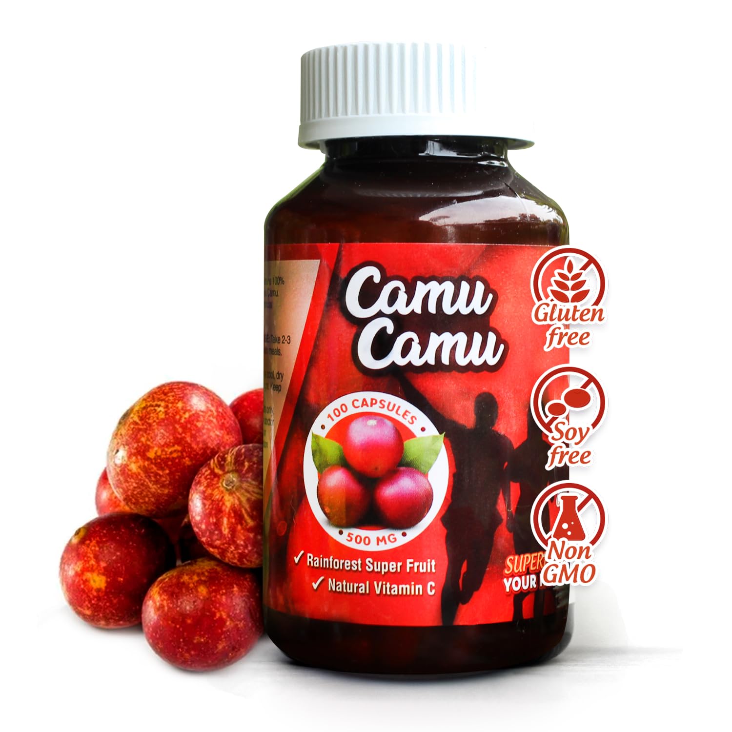 Sikyriah Camu Camu Capsules front view with packaging