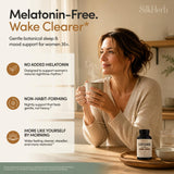 SilkHerb Sleep Aid & Mood Support Supplement back view with ingredient list