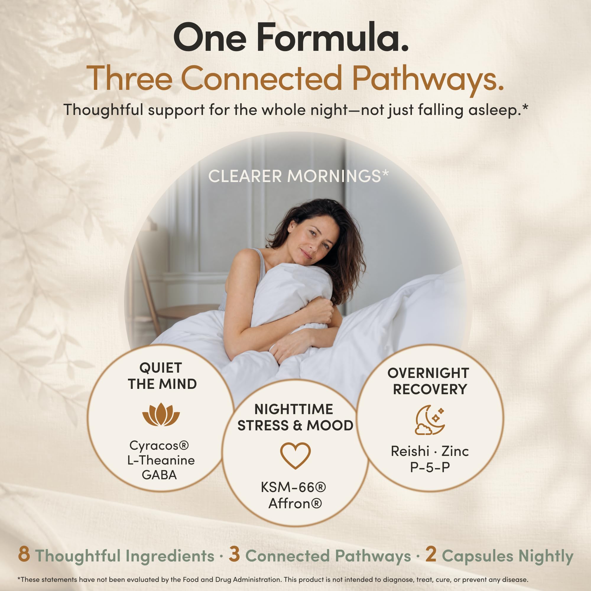 SilkHerb Sleep Aid & Mood Support Supplement capsules on a wooden table