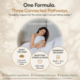SilkHerb Sleep Aid & Mood Support Supplement capsules on a wooden table