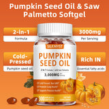 SILKMYST Pumpkin Seed Oil Softgels showing softgel size