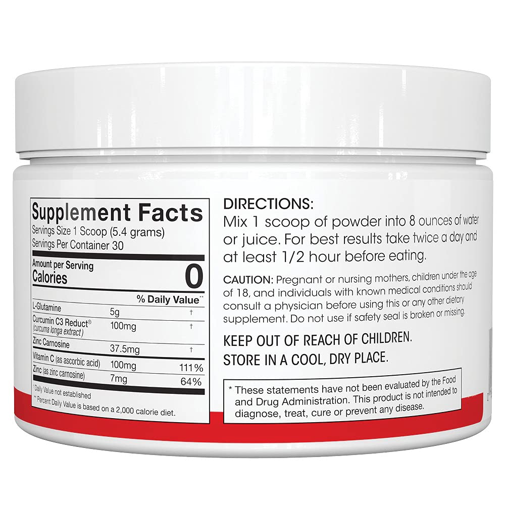 Silver Fern Gut Repair Supplement with a glass of water