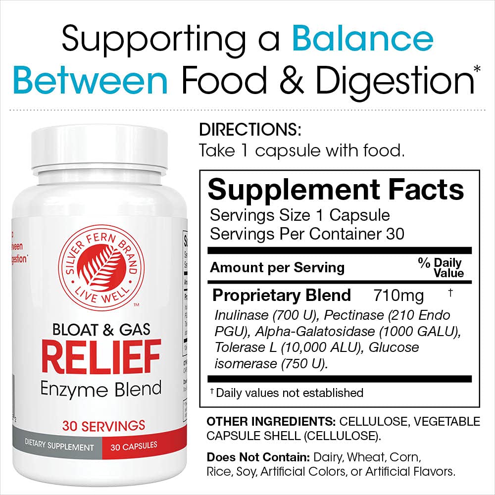 Silver Fern Multi-Enzymes bottle with 30 capsules