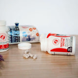 Silver Fern Multi-Enzymes bottle with a blurred background