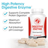 Silver Fern Multi-Enzymes capsules on a wooden table