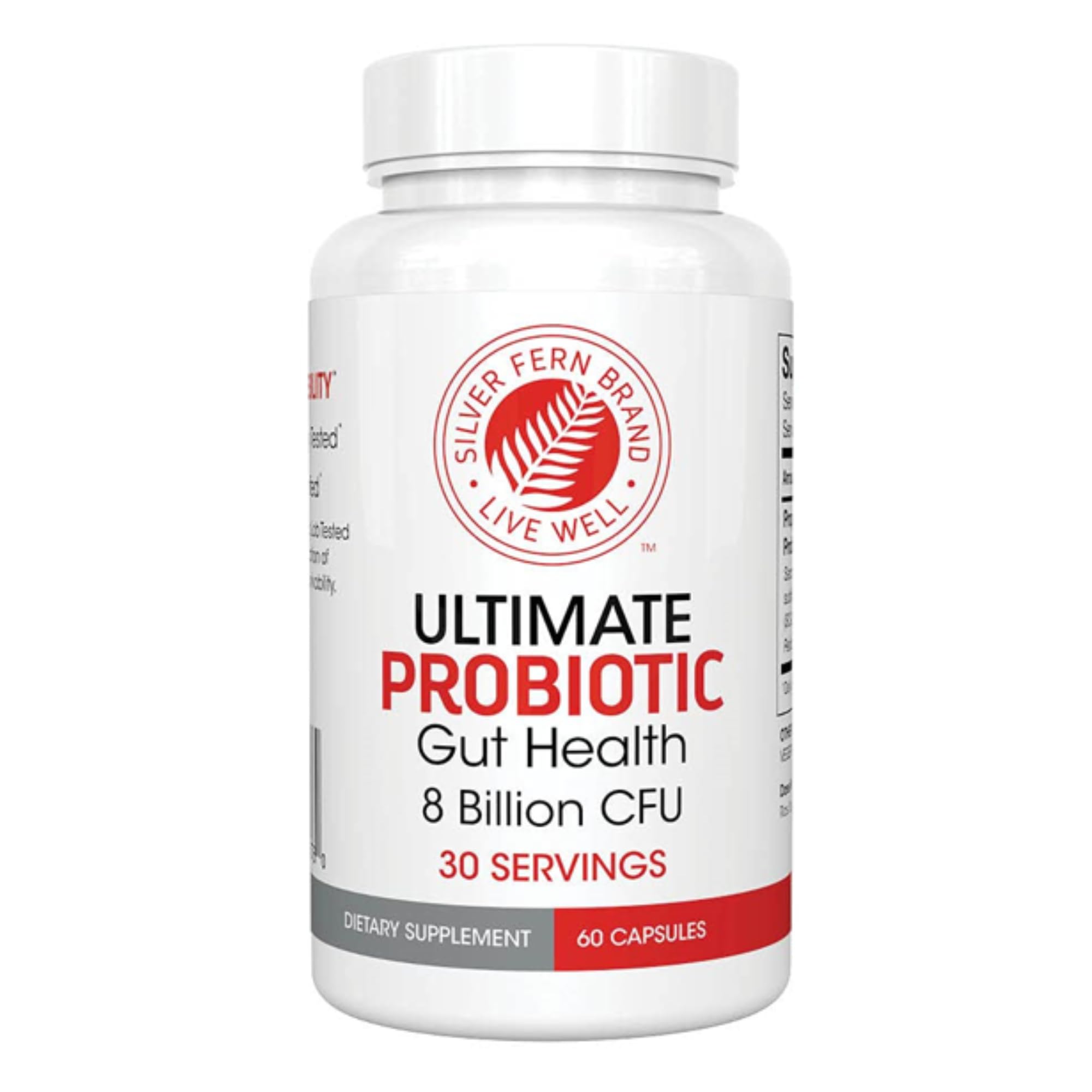 Silver Fern Probiotic Capsules 30 Count front view